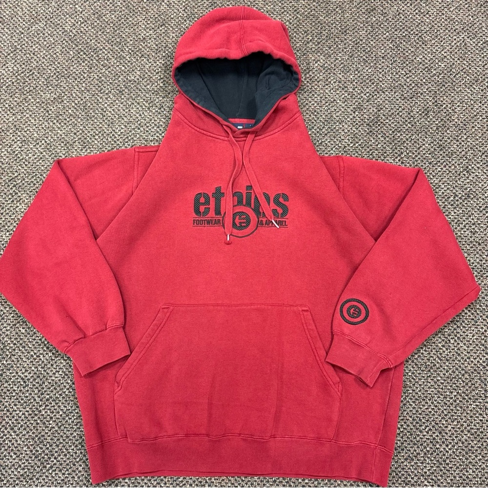 Vintage Y2K Etnies Skateboard Hoodie Size Large